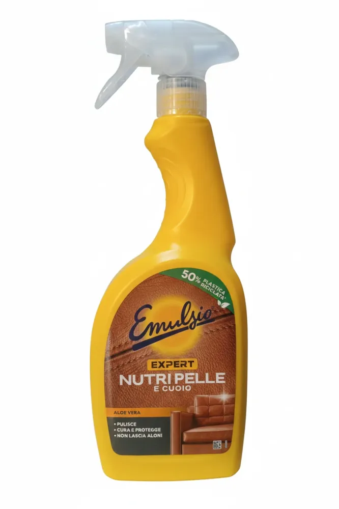 Emulsio Ravviva | Detergente Specialistico per Pelle e Cuoio | Con Estratti di Aloe Vera | Pulisce, Ravviva e Protegge | F...
