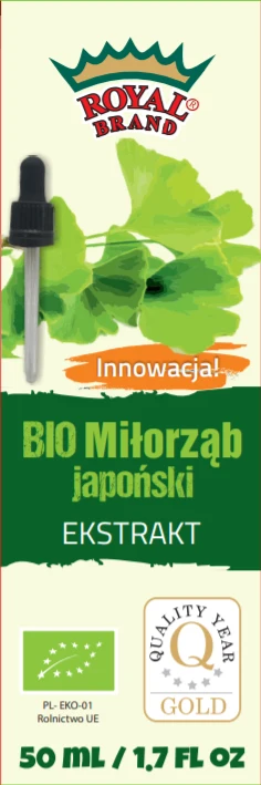 Estratto di Ginkgo Biloba Gocce Bio 50 ml - Marchio Reale