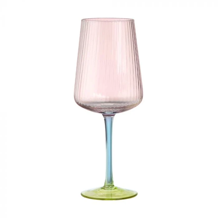 Evviva Set 6 Calici Vino Reale Vetro 500 ml Multicolor