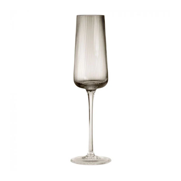 Evviva Set 6 Flute Reale Vetro 220 ml Fumè