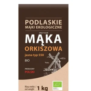 Farina di farro brillante 1kg EKO tipo 550 - Podlaskie Farine Biologiche DATA : 12.2025