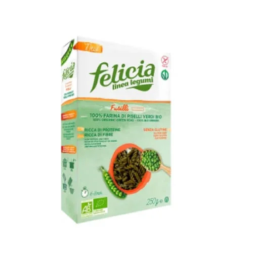 FELICIA BIO FUSILLI PISELLI VERDI 250 G