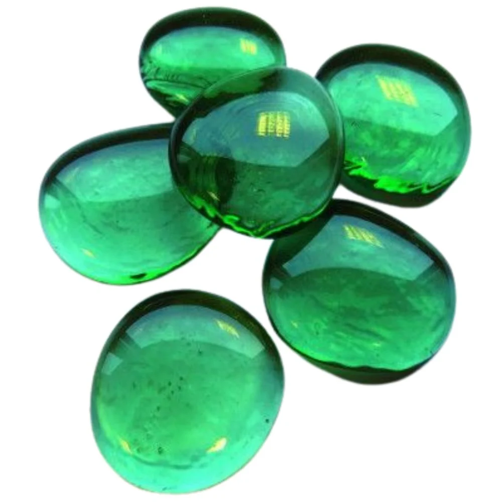 Gocce di vetro XL 30-36mm Smeraldo Diamante