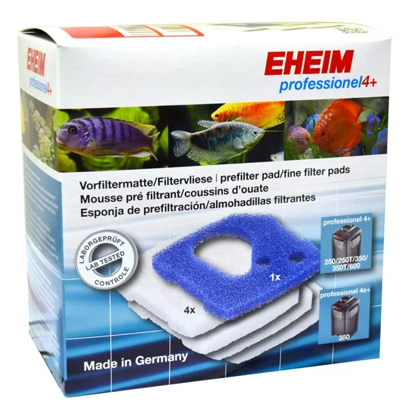 Insieme di cuscini schiuma blu ed eheim wadding - lotto di 5 per 4+ professionali