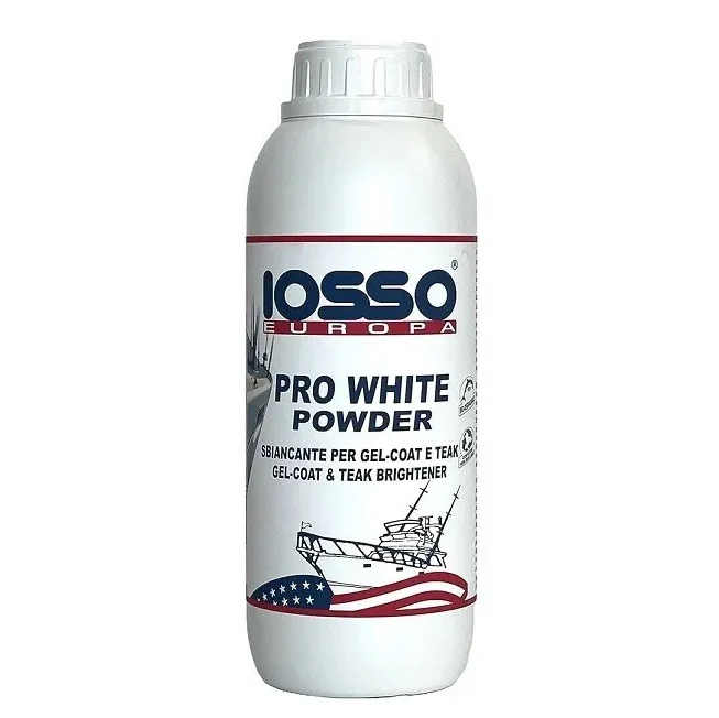 Iosso Pro White Powder 750 gr Sbiancante per vetroresina acciaio teak