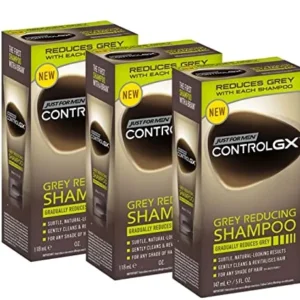 Just Men Control GX Grey Reducing Shampoo per capelli grigi e nuova formula migliorata tutte le da ml tonalità