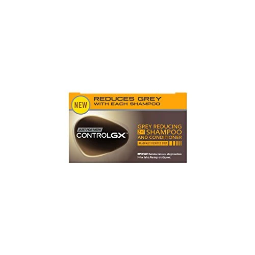 Just Men Control Gx - Shampoo + balsamo 2 1, da uomo, riduce i capelli grigi (147 ml)