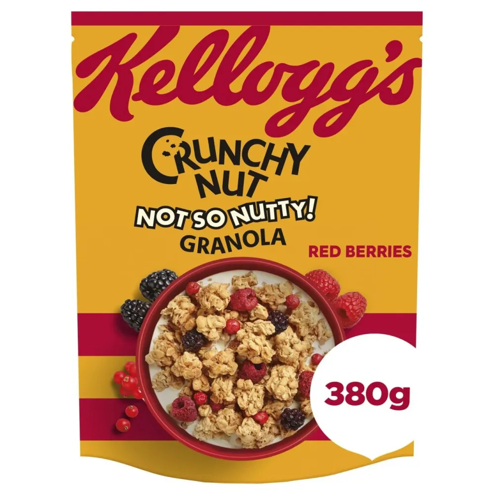 Kellogg's Crunchy Nut Not So Nutty Granola ai frutti rossi 380g