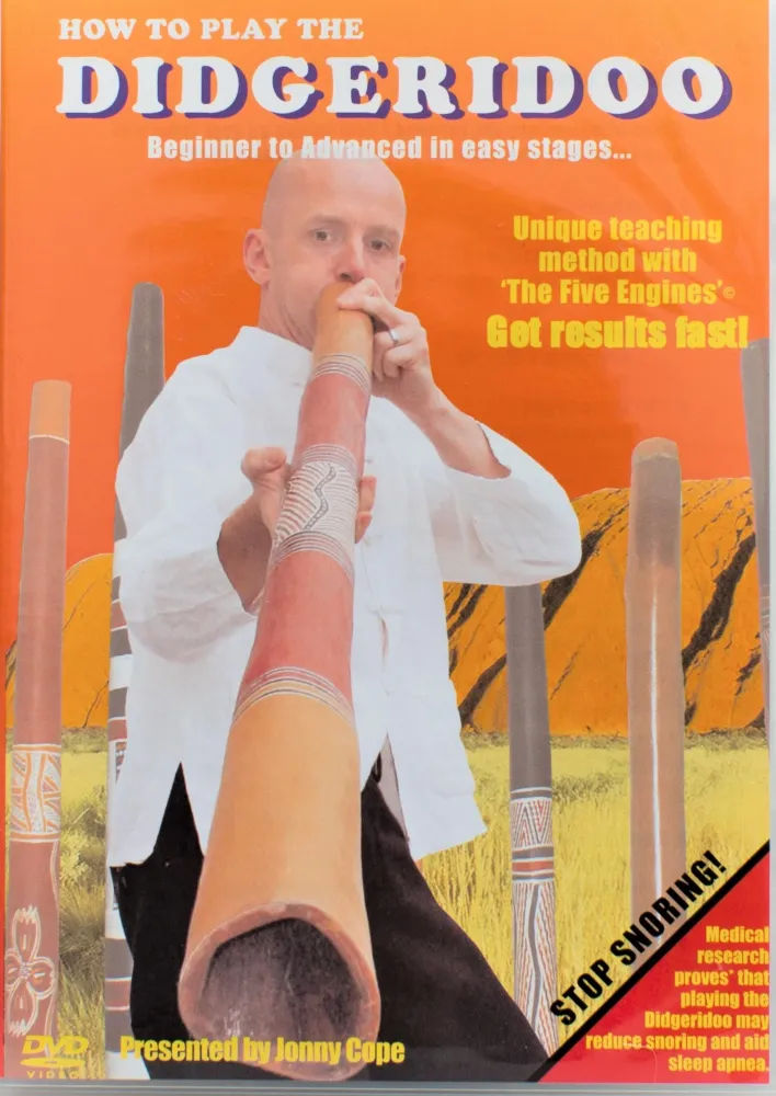 Legno di teak Didgeridoo 130cm – Con DVD, Cera d'api e Borsa Fatta Mano