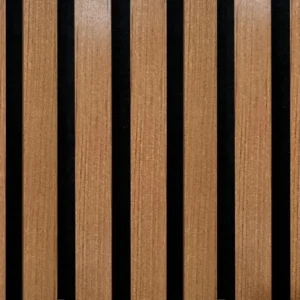 Listelli acustici MDF Teak mis. 278 cm x 60 cm modello FLESSIBILE