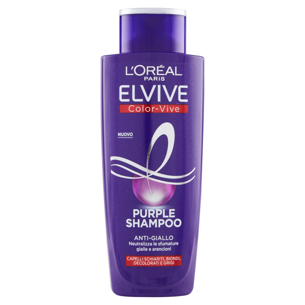 L'Oréal Paris Elvive Color-Vive Purple Shampoo (200ml) | Antigiallo & Antiarancio | Con Pigmenti Viola Concentrati | Per C...