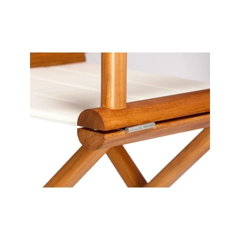 MARINE BUSINESS SEDIA DA REGISTA DI TEAK PIEGHEVOLE - OLEFINA ECRU