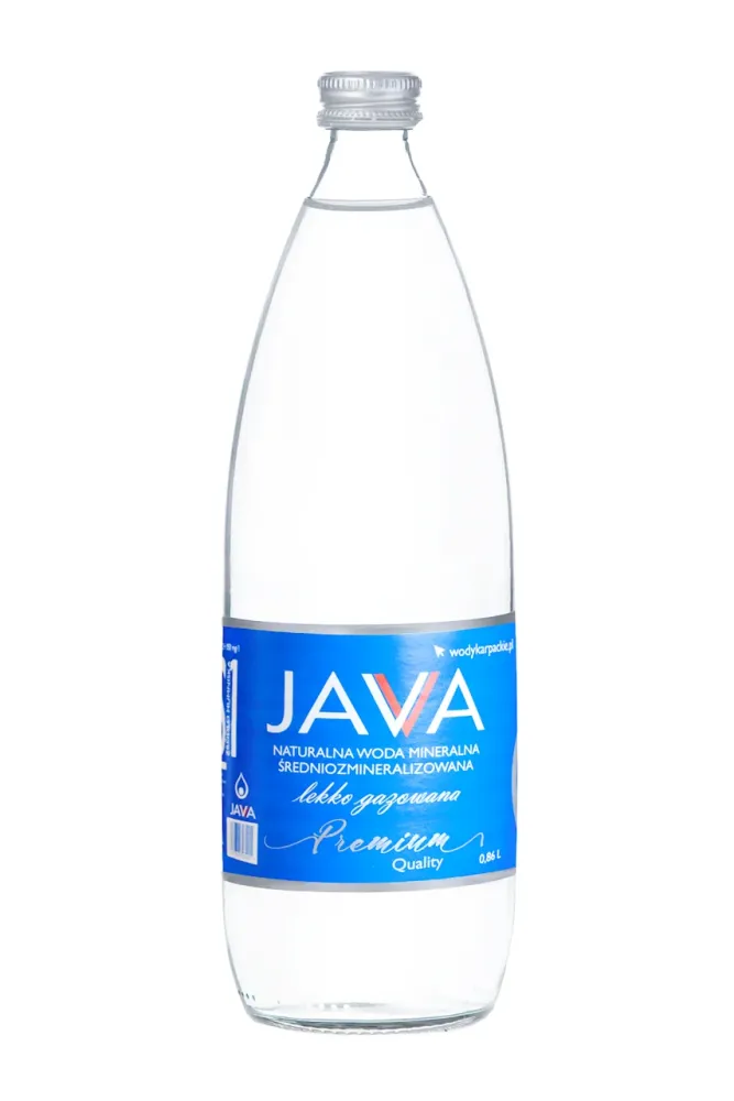 MEZZO MINERALE NATURALE ACQUA MINERALIZZATA POCO CARBONATA 860 ml (VETRO) - JAVA