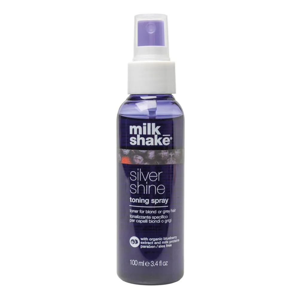 MILK SHAKE SILVER SHINE Balsamo spray tonificante per capelli grigi e biondi 100 ml