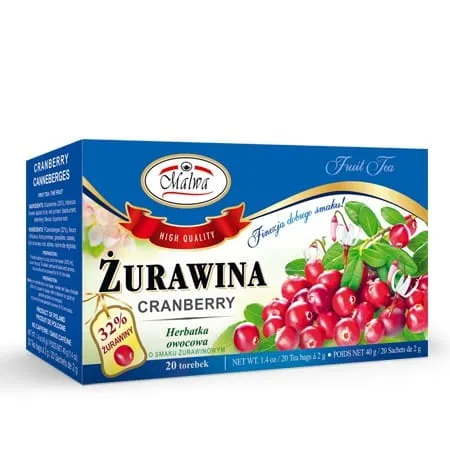 Tè ai mirtilli rossi 20 x 2g fix MALWA
