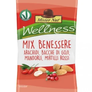 1 x MISTER NUT BENESSERE MIX 24 Pz DA 25 Gr (arachidi baccje di goji mandorle mirtilli rossi)