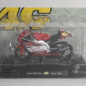 Modellino Moto Scala 1:18 Aprilia RSW 250 (1999) Valentino Rossi #46 Collection Magazine Models