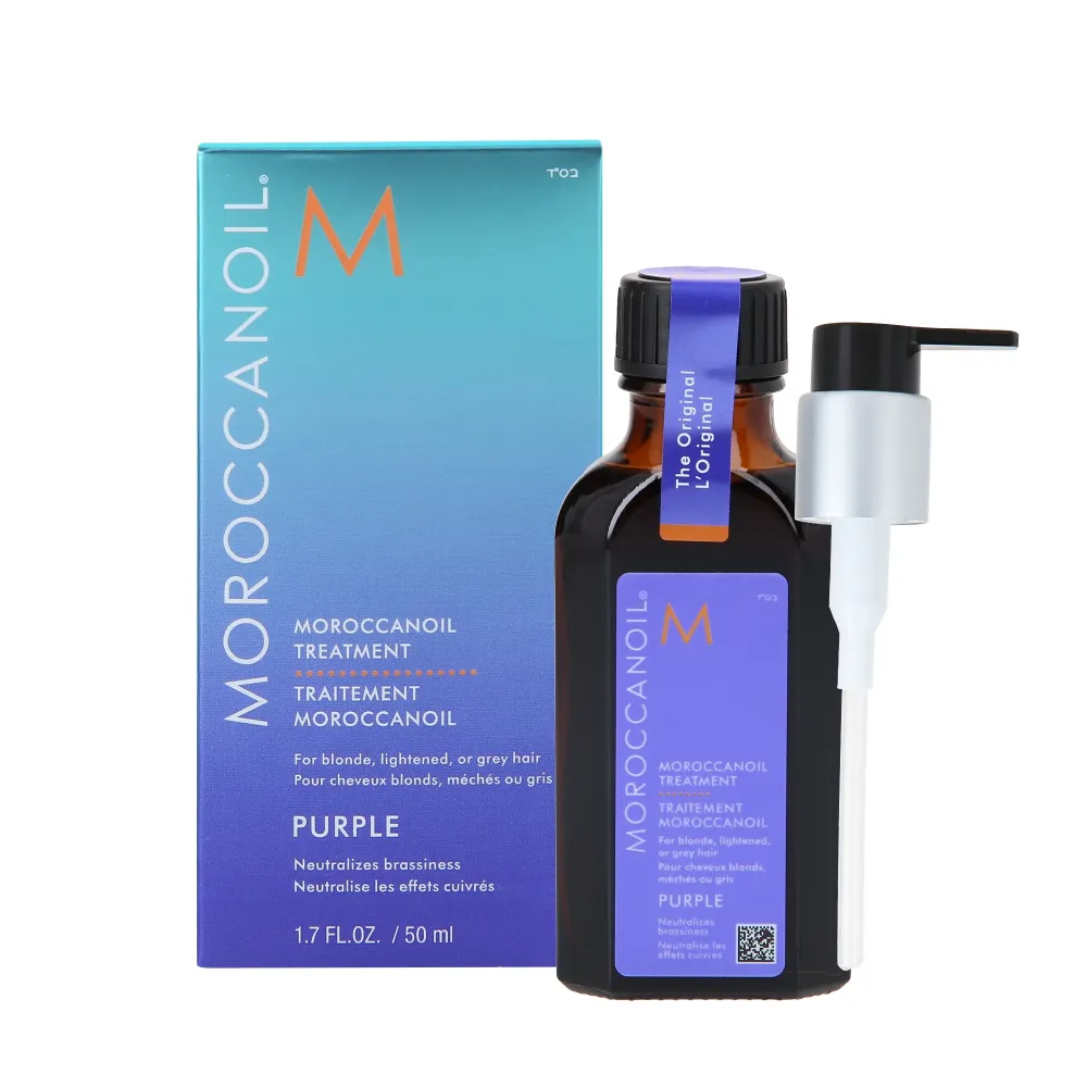 MOROCCANOIL PURPLE TREATMENT Olio Tonificante per Capelli Biondi e Grigi 50 ml