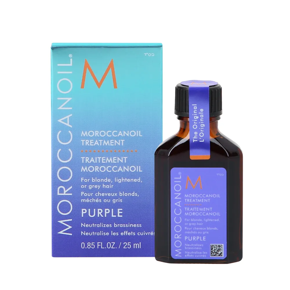 MOROCCANOIL PURPLE TREATMENT Olio Tonificante per Capelli Biondi e Grigi 25 ml