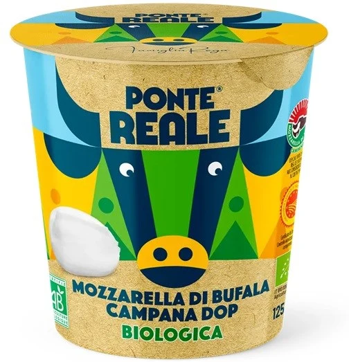 Mozzarella di bufala biologica 125 g tasse PONTE REALE