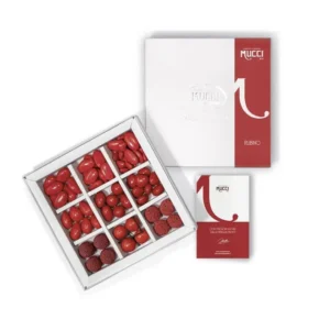 Mucci® Rubino - Kit degustazione confetti rossi per Laurea 280gr.