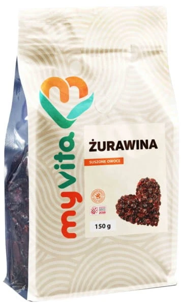 Myvita Natural mirtilli rossi essiccati 150 G
