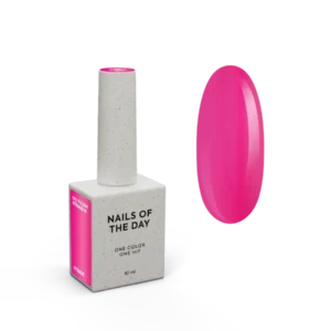 NAILSOFTHEDAY Gel Polish Vitrage 01 — smalto gel effetto vetrage rosa brillante (lampone), 10 ml