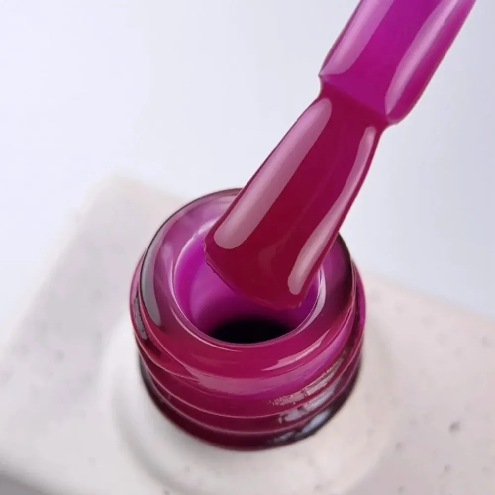 NAILSOFTHEDAY Gel Polish Vitrage 01 — smalto gel effetto vetrage rosa brillante (lampone), 10 ml