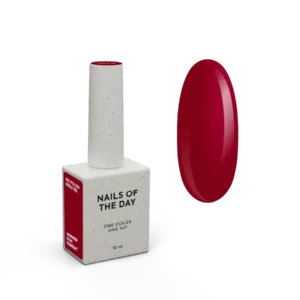 NAILSOFTHEDAY Let's special Adele - rosso con smalto gel brillante che copre uno strato, 10 ml