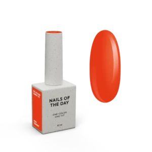 NAILSOFTHEDAY Let's special Candy - uno speciale smalto gel corallo saturo brillante sovrapposto uno strato, 10 ml