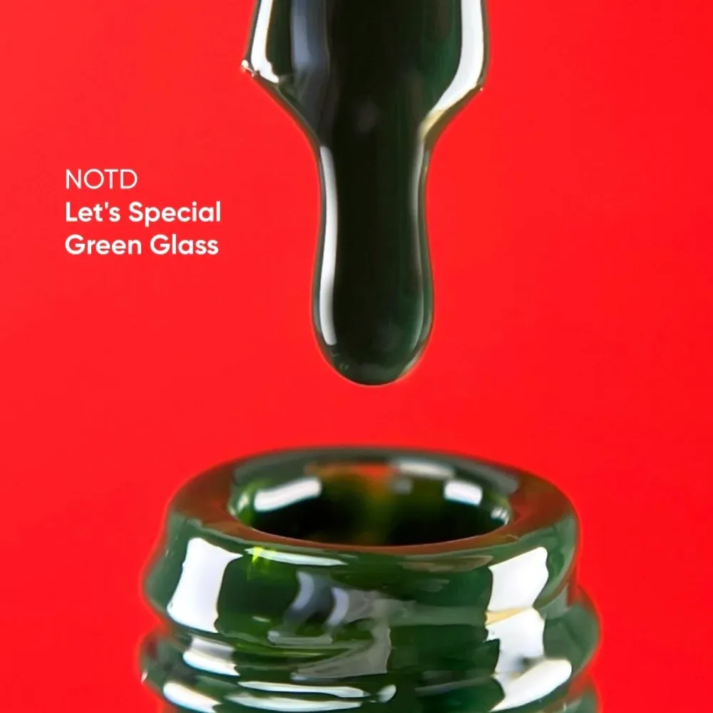 NAILSOFTHEDAY Let's special Green glass — smalto gel color smeraldo per la copertura delle unghie uno strato, 10 ml