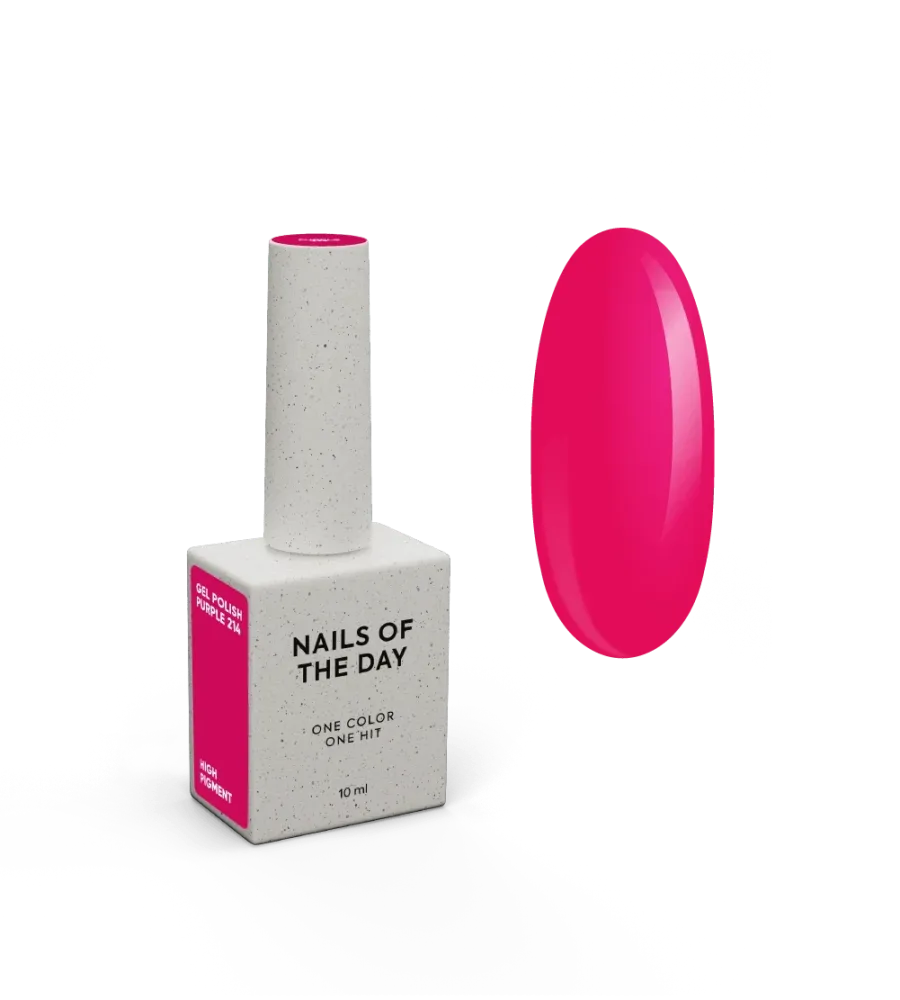 NAILSOFTHEDAY Let's special Purple - uno speciale smalto gel rosa brillante sovrapposto uno strato, 10 ml