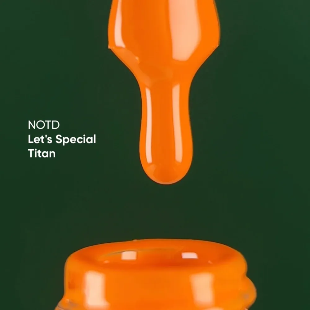 NAILSOFTHEDAY Let's special Titian - smalto gel brillante alla carota che copre uno strato, 10 ml