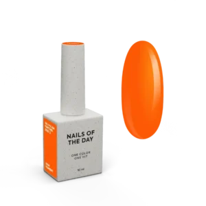 NAILSOFTHEDAY Let’s Special Pantone2025/2 — smalto gel arancione neon brillante, che copre un solo strato, 10 ml.