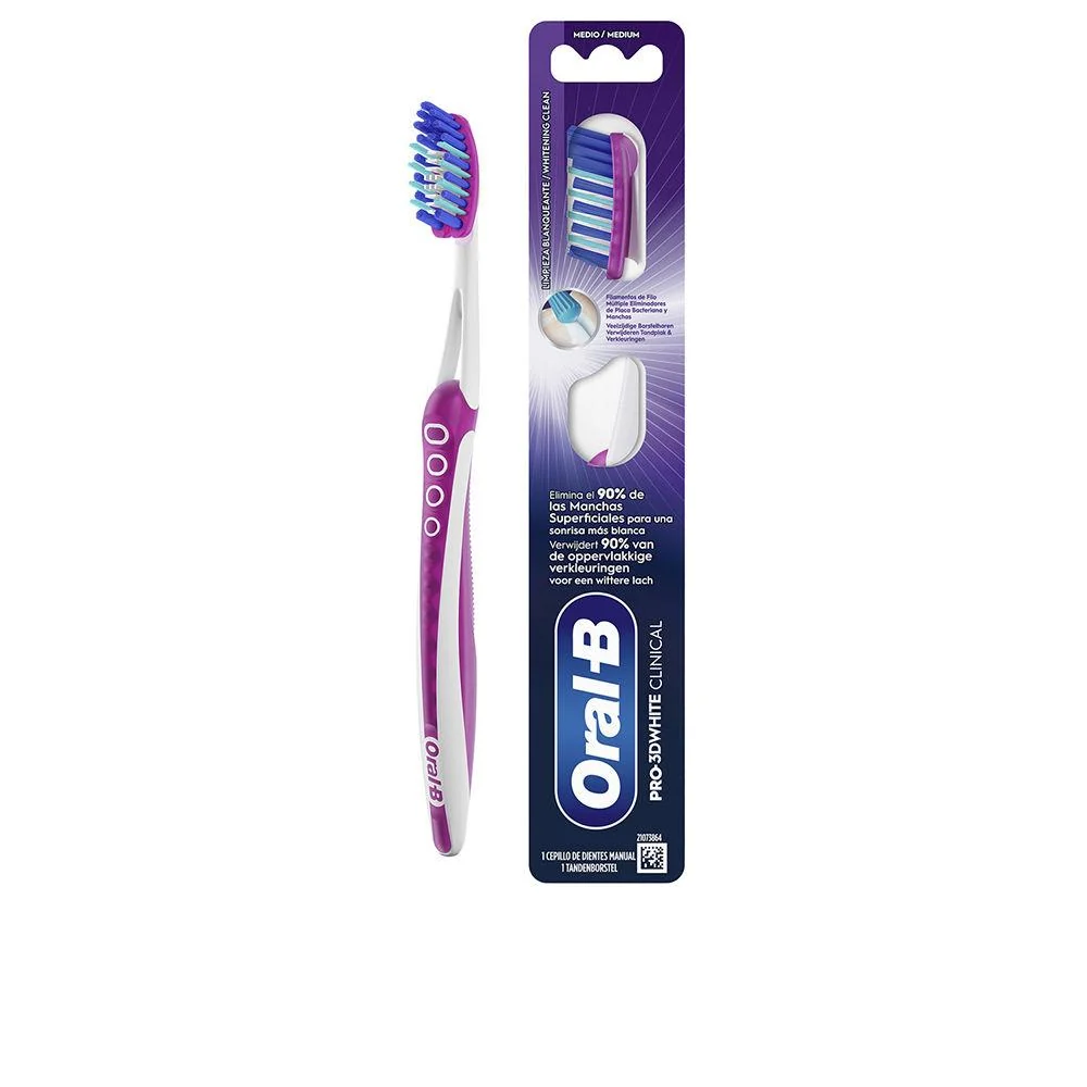Oral-B 3D White Spazzolino Manuale Sorriso Brillante Garantito