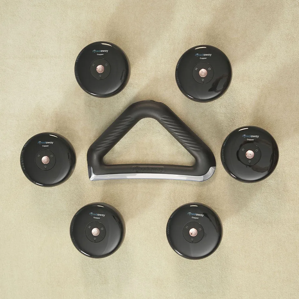 Pacchetto set per massaggi - Achedaway Scraper (1) + Achedaway Cupper (3 Coppie)