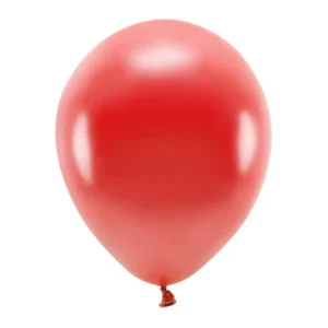 Palloncini, metallizzati rossi, Eco, 30 cm, confezione da 10 pz.