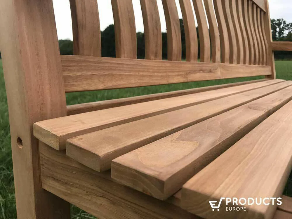 Panchina da giardino teak 210 cm | Bretagna | Spessore gambe 4 cm | Tekora