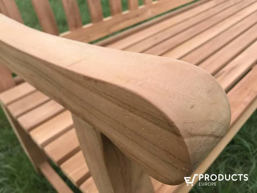 Panchina da giardino teak 210 cm | Bretagna | Spessore gambe 4 cm | Tekora