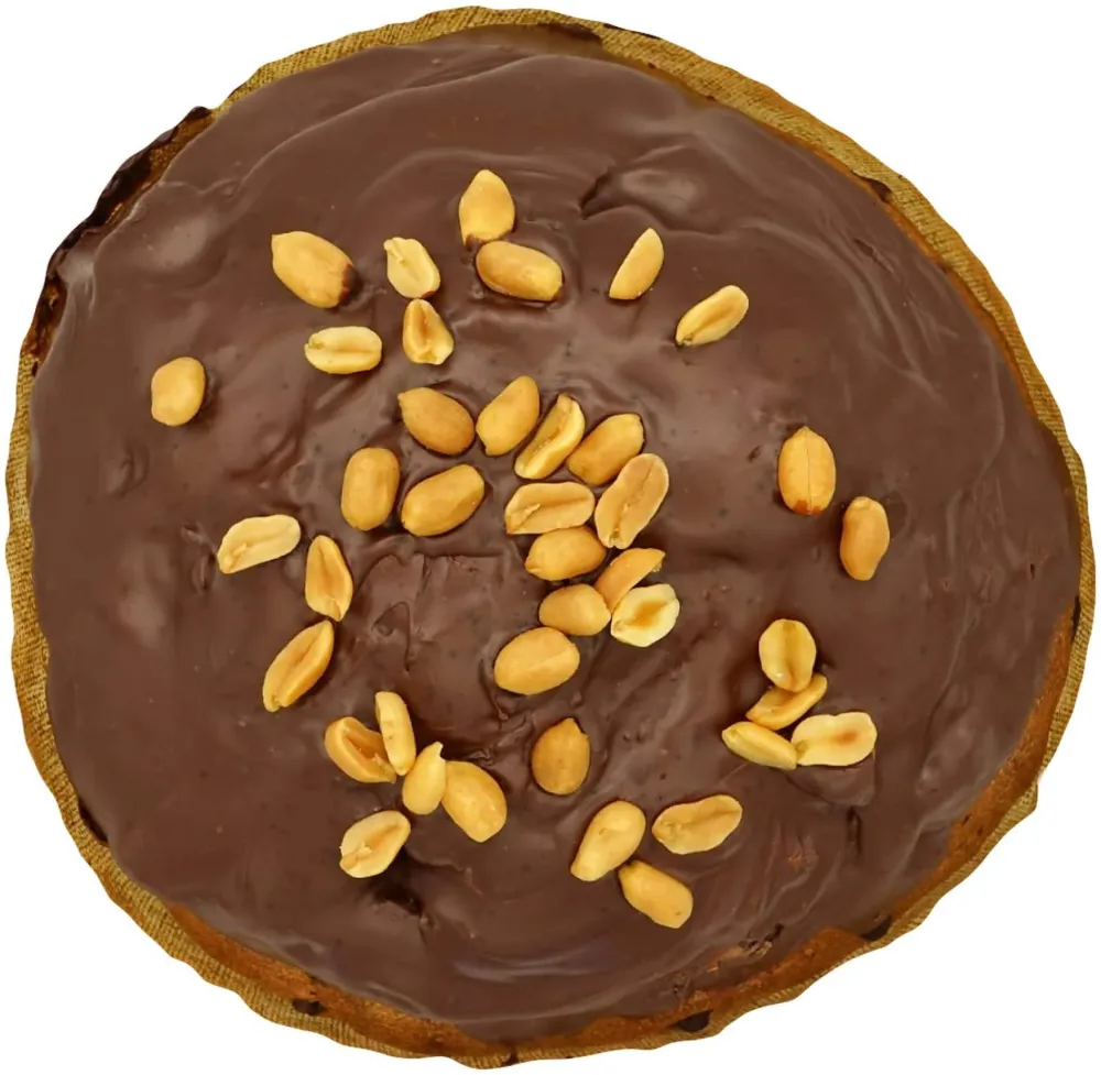 Panettone Artigianale Caramello Salato Farcitura Al Caramello E Glassato Con Cioccolato Al Caramello Dolce Tipico Natalizi...