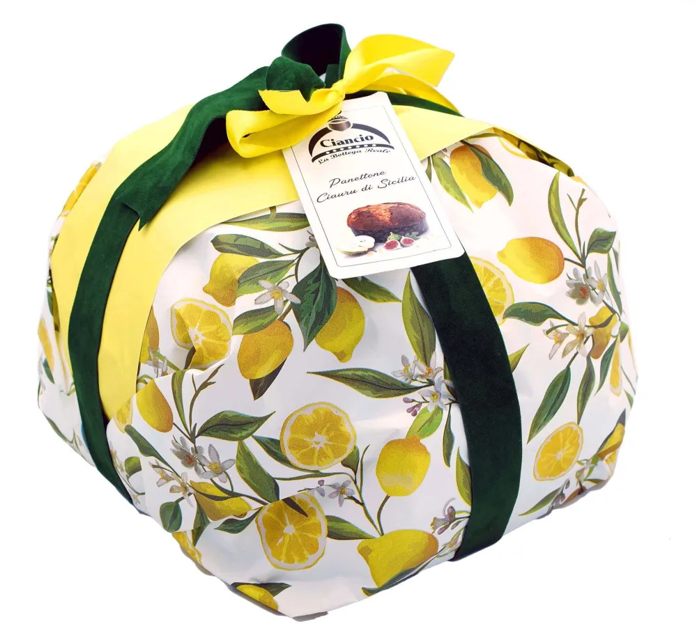 Panettone Artigianale “ciauru Di Sicilia” Con Fichi Cioccolato Pistacchio E Nocciole Italiano di Sicilia Dolce Tipico Nata...