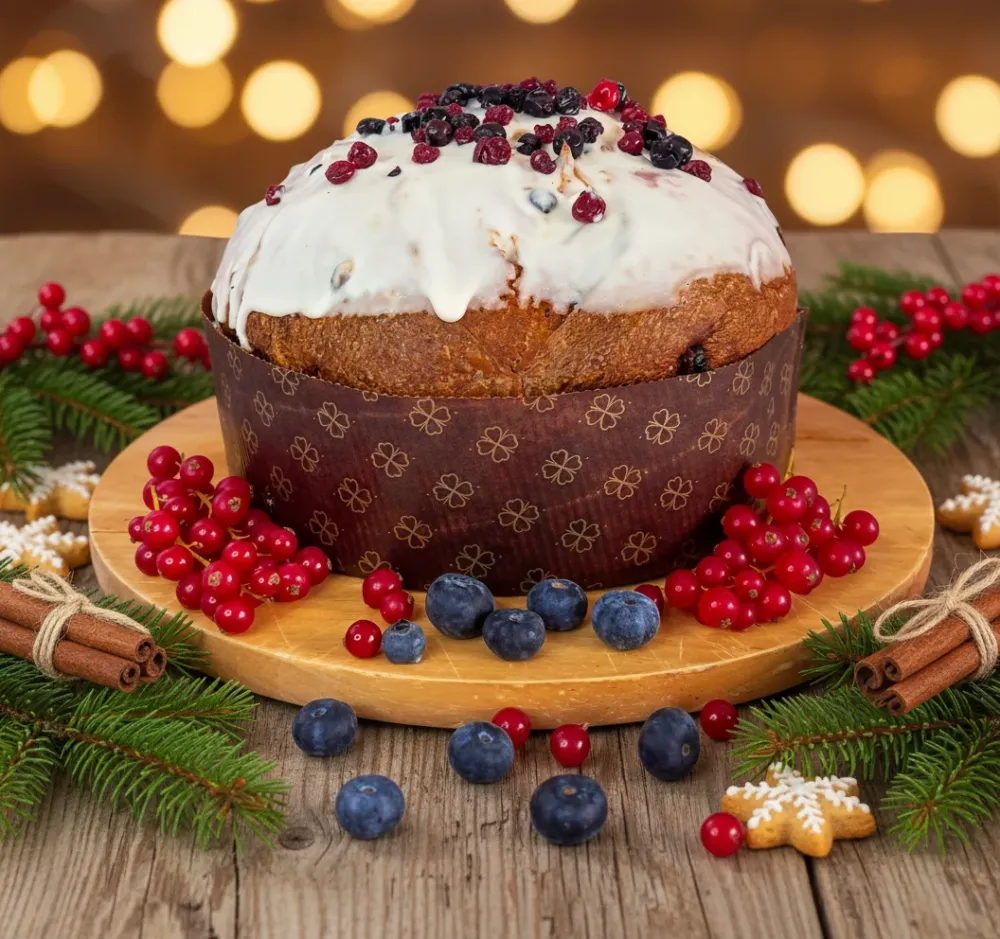 Panettone Artigianale Ai Frutti Di Bosco 1.2 Kg Panettone Made Italy 100% Sicilia La Bottega Reale