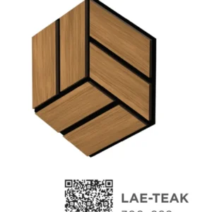 Pannello acustico Lymer Exagon Ard Italia 30 cm x 26 cm colore TEAK