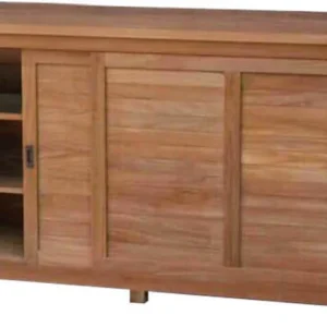 PARADIGMA - mobile da giardino legno di teak 200x60 Marrone Milani Home