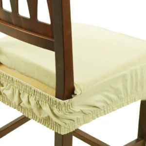 Passion Cuscini Sedia Beige 6 Pz Vesto Molla Tinta Unita Con Elastico