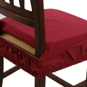 Passion Cuscini Sedia Bordeaux 6 Pz Vesto Molla Tinta Unita Con Elastico
