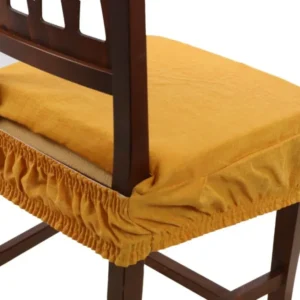 Passion Cuscini Sedia Oro 6 Pz Vesto Molla Tinta Unita Con Elastico
