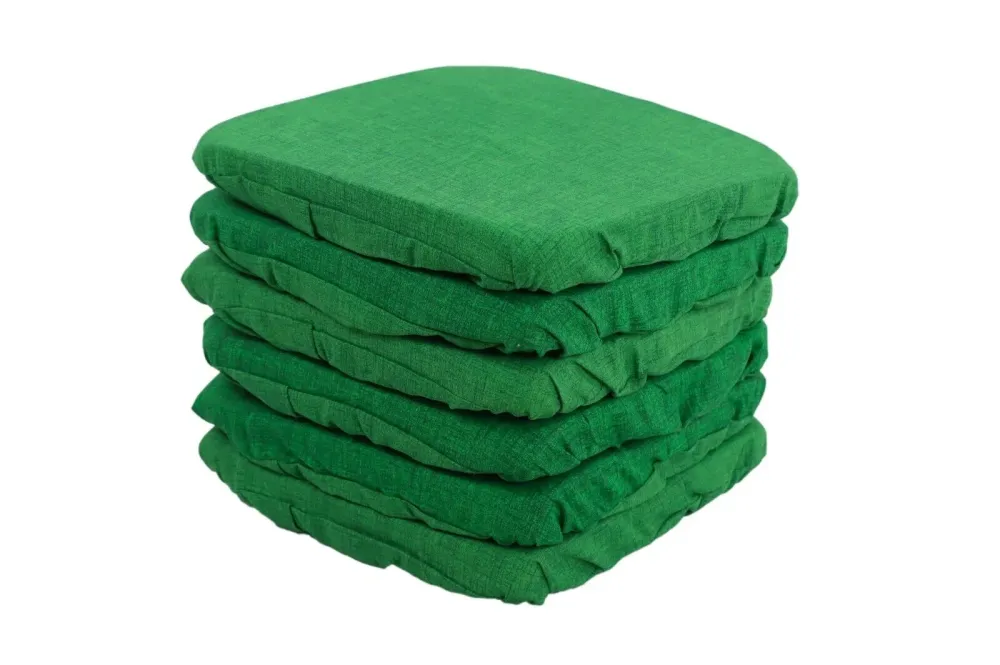 Passion Cuscini Sedia Verde 6 Pz Vesto Molla Tinta Unita Con Elastico