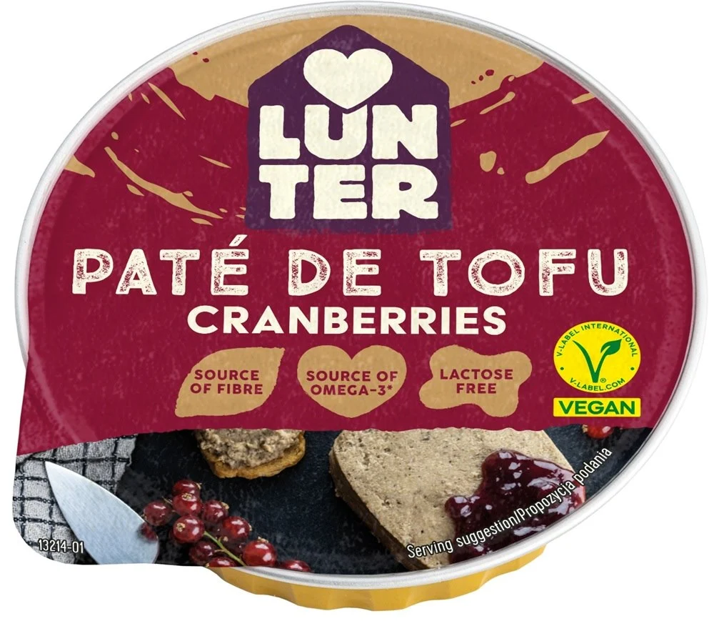 Paté di tofu ai mirtilli rossi 75 g LUNTER