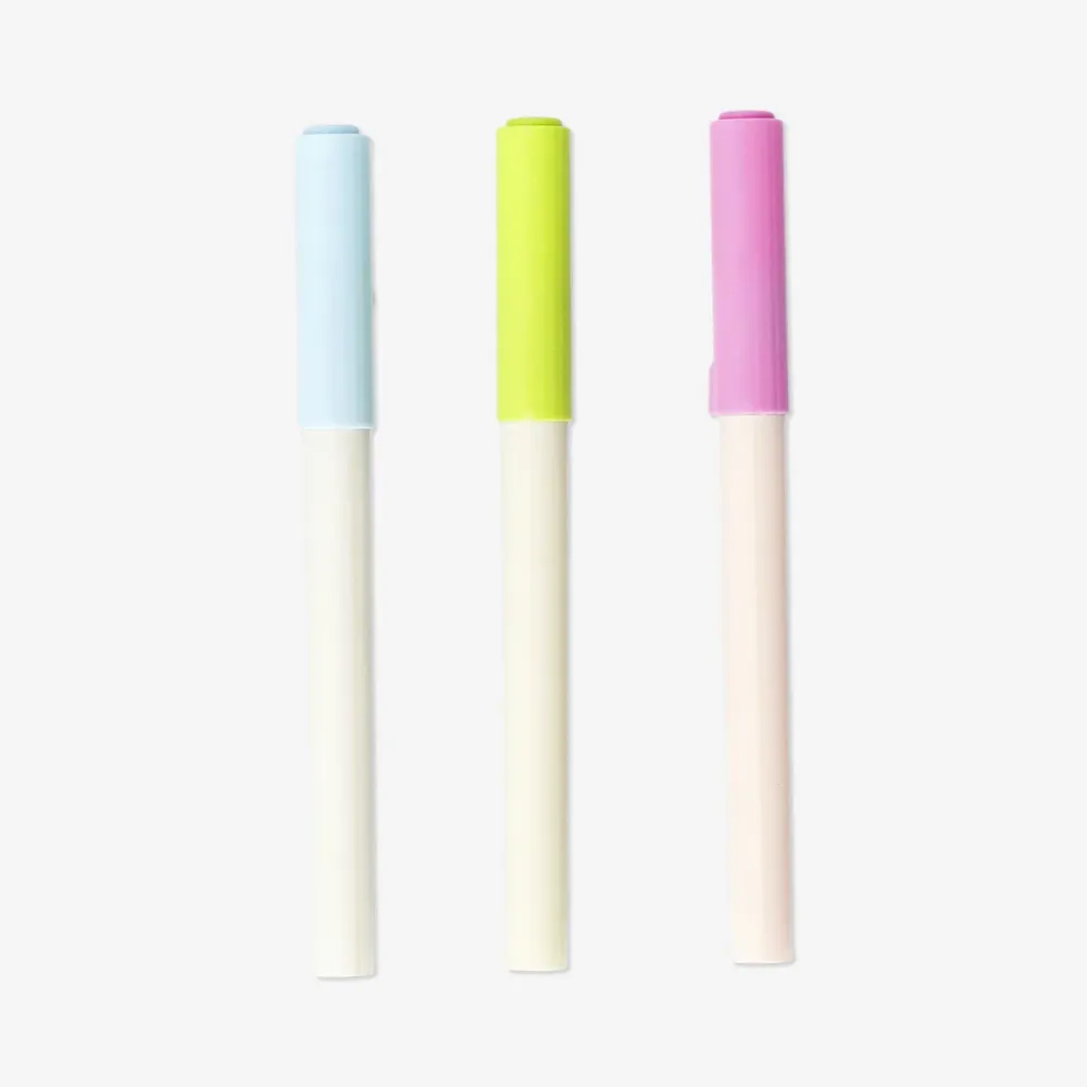 Penne per nail art rosa, blu e verdi - 3 pz